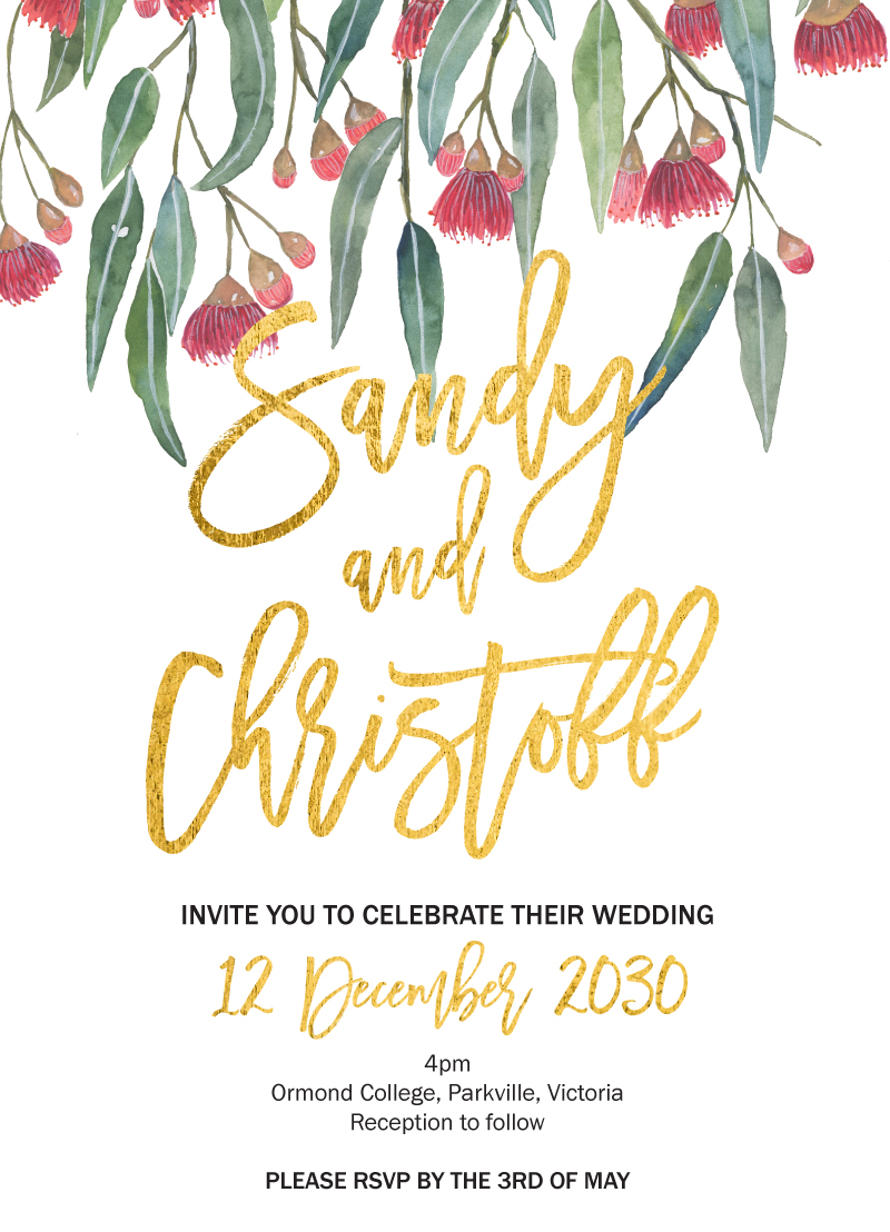 Golden Native - Wedding Invitations