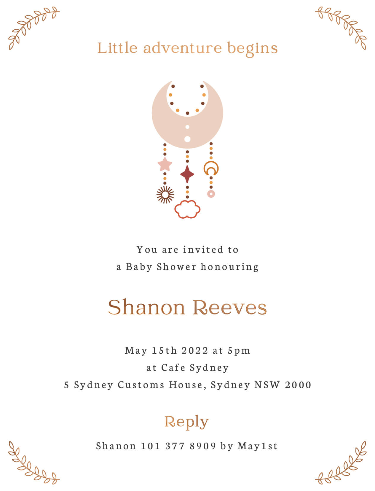 Aarush - Baby Shower Invitations