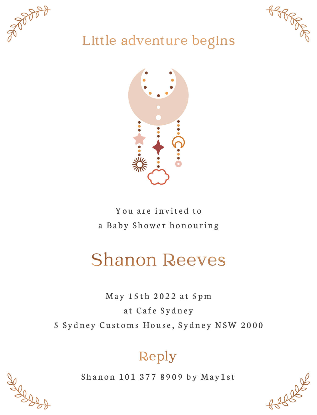 Aarush - Baby Shower Invitations