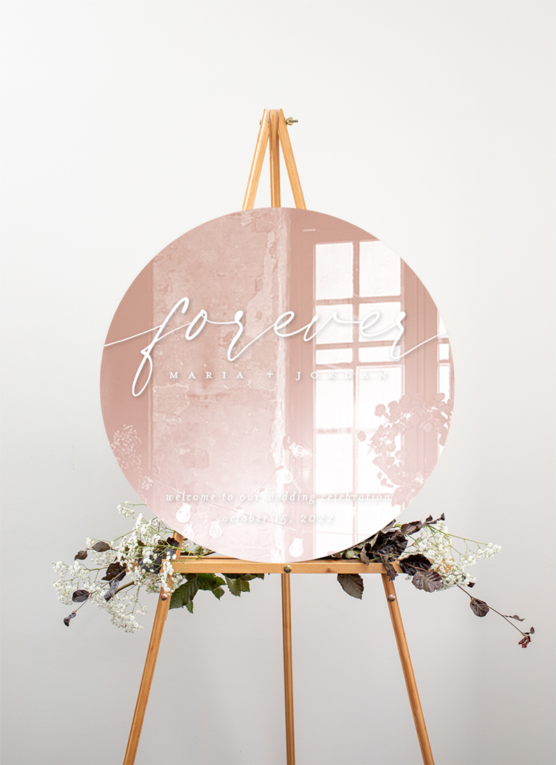 Forever Script - Wedding Signs