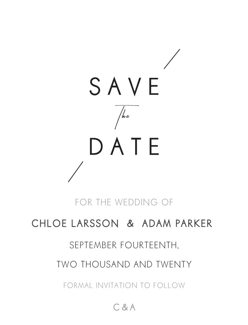 Modern Mode - Save The Date