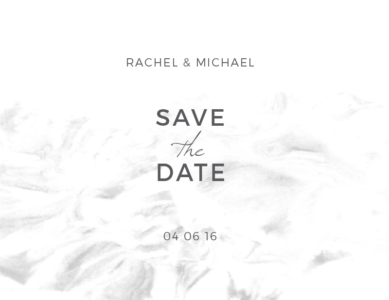 Modern Marble - Save The Date