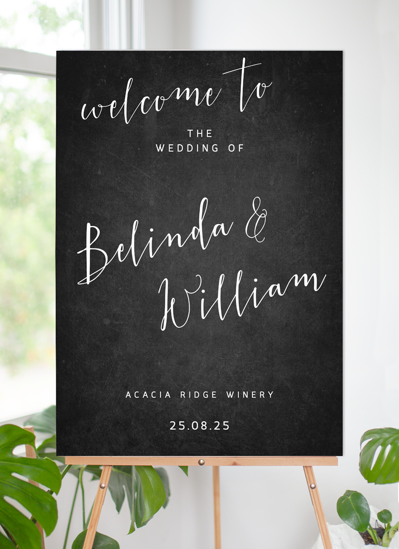 Hand Drawn Script - Wedding Signs