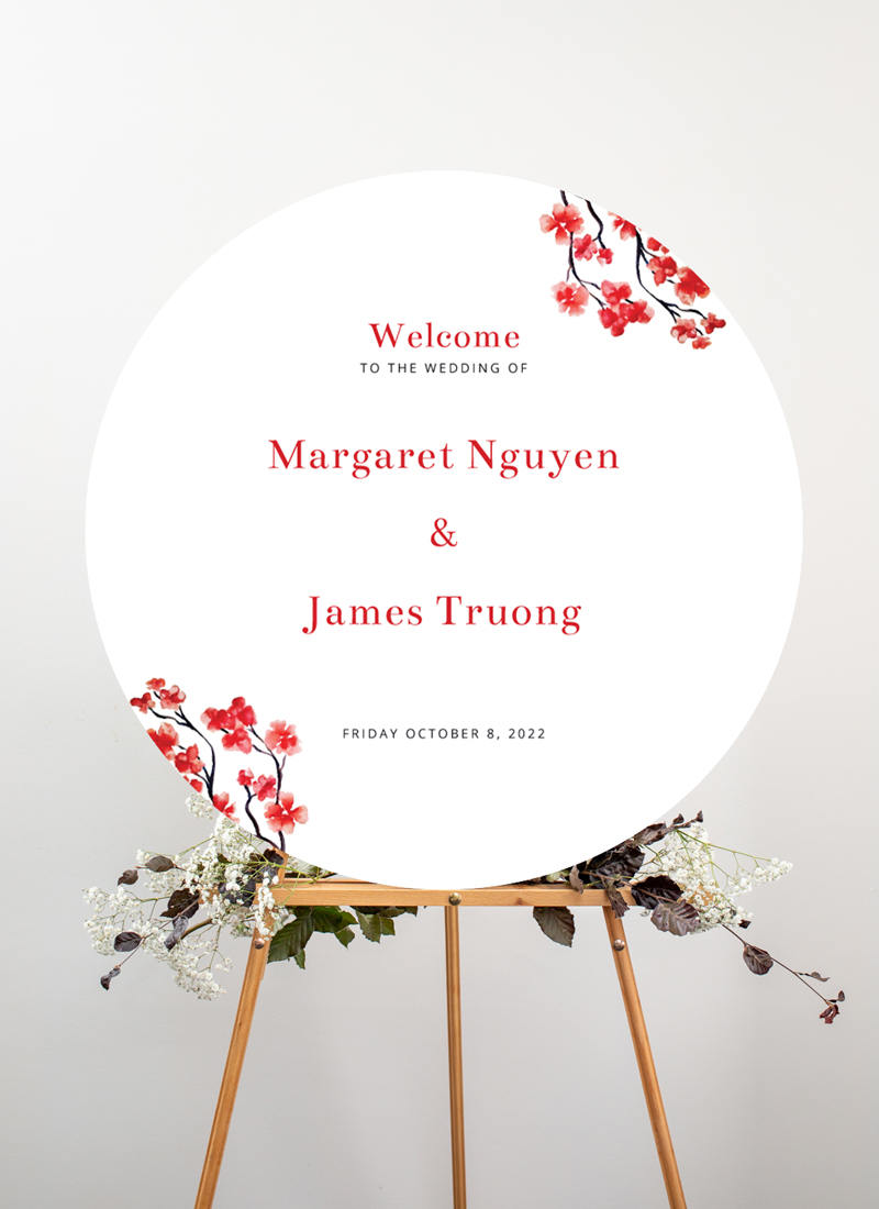 Cherry Blossom - Wedding Signs