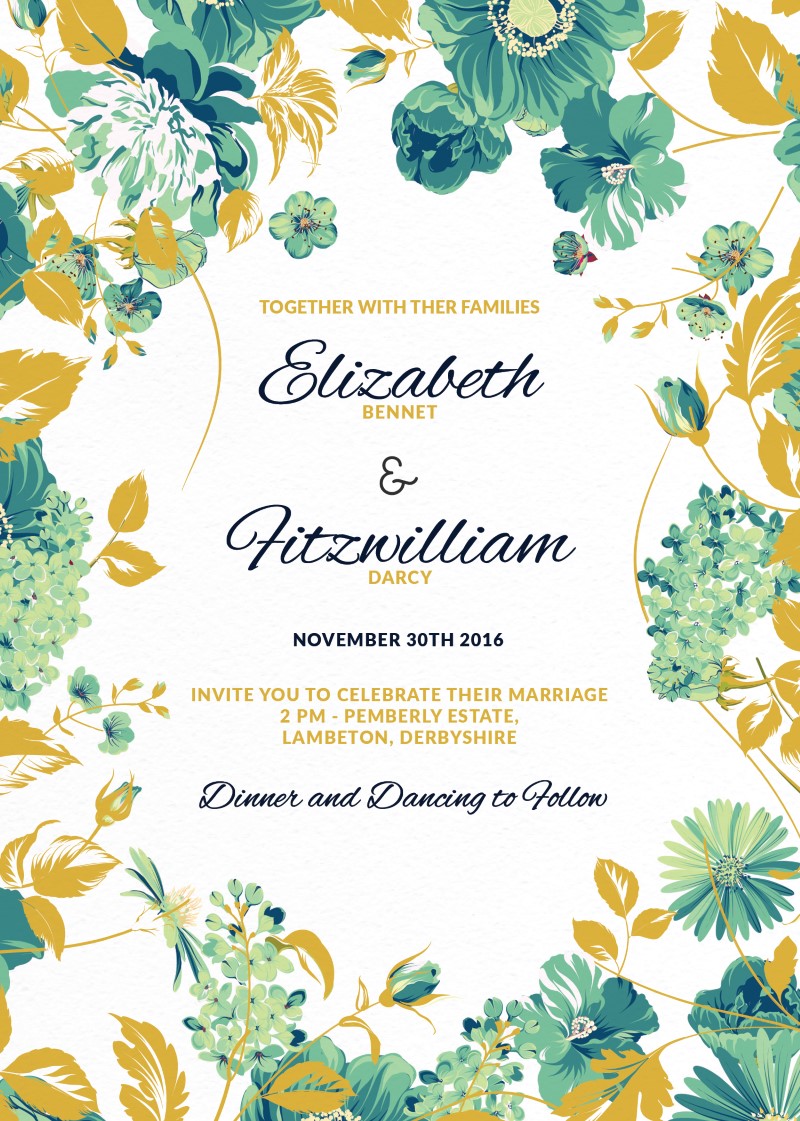 Florale - Invitations