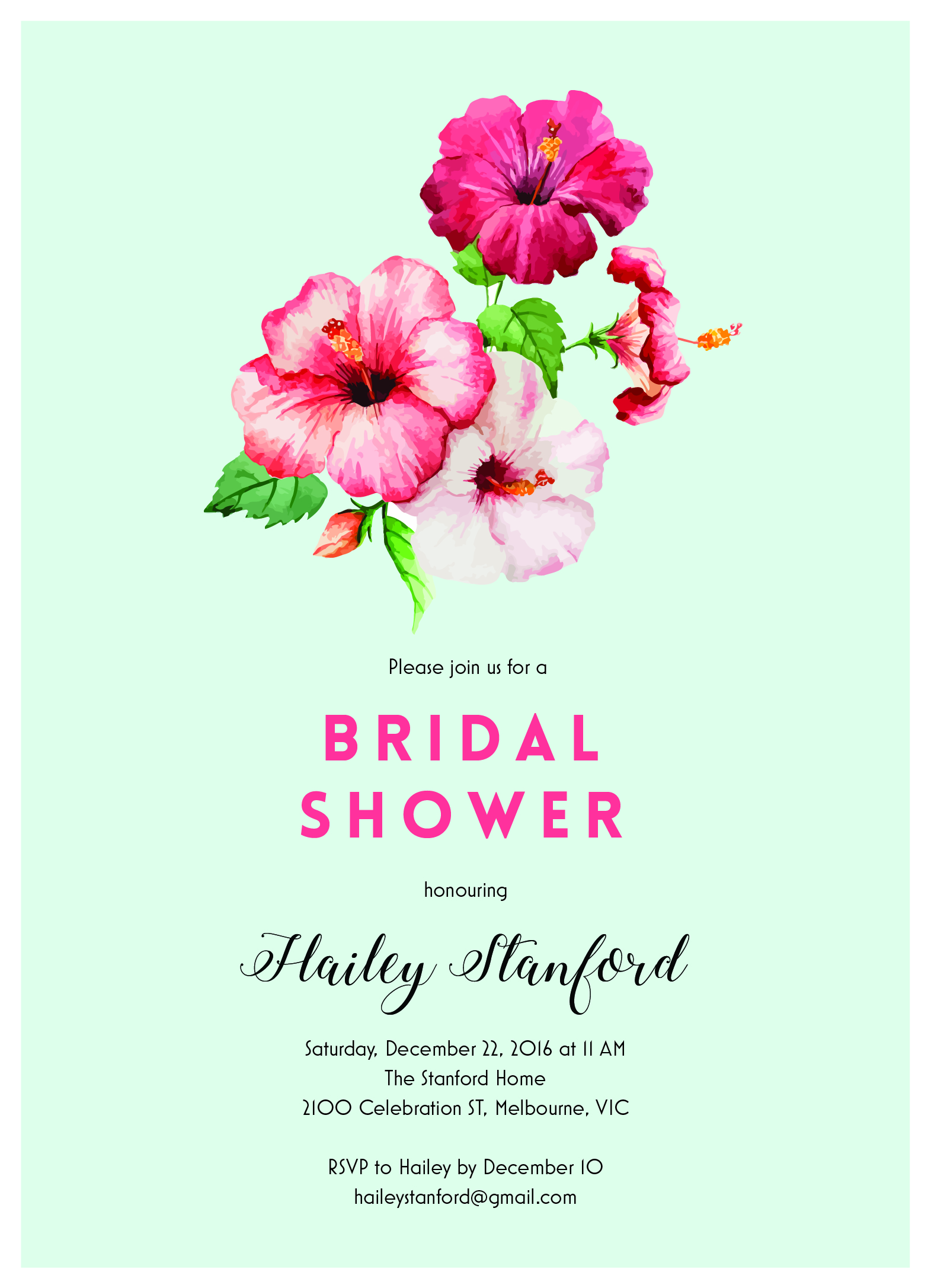 Into the Red - Bridal Shower Invitations