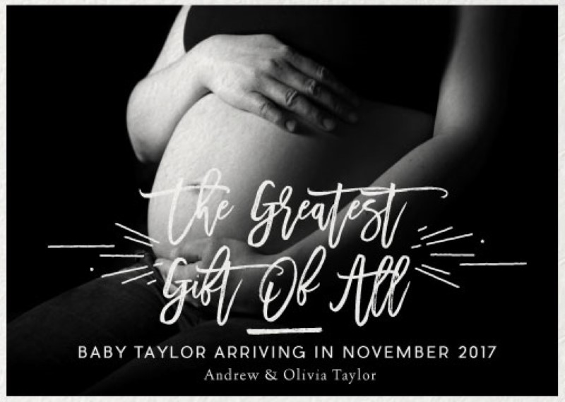 The Greatest Gift of All - Pregnancy Announcements