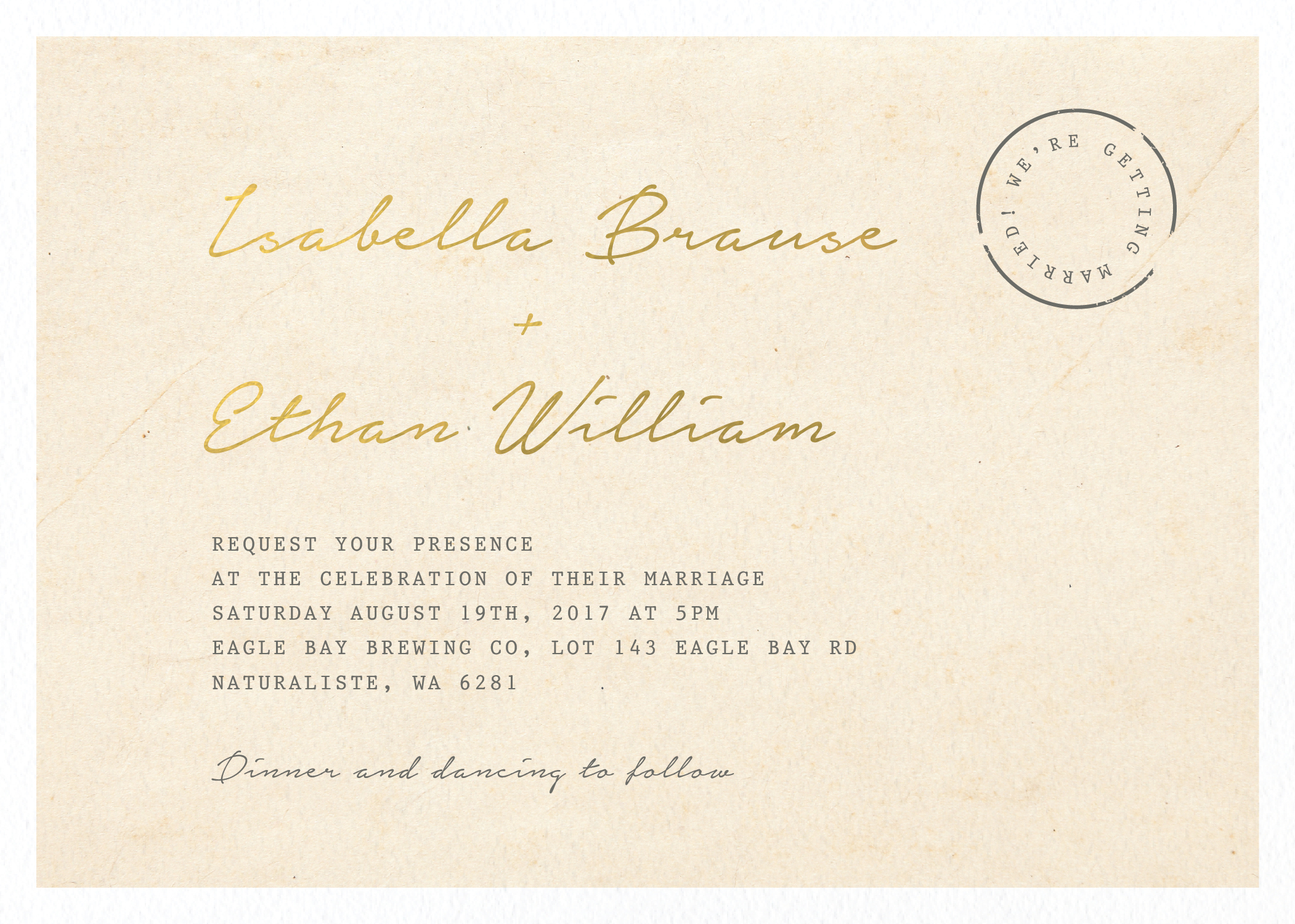 Classic Letter - Invitations