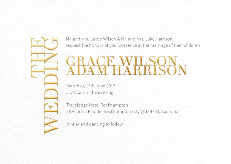 Chic Minimalist - Invitations