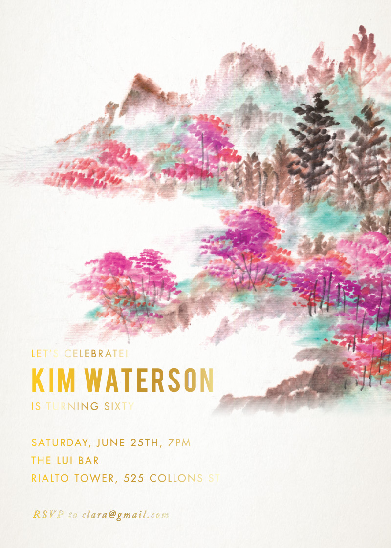 Nature Mistic - Birthday Invitations