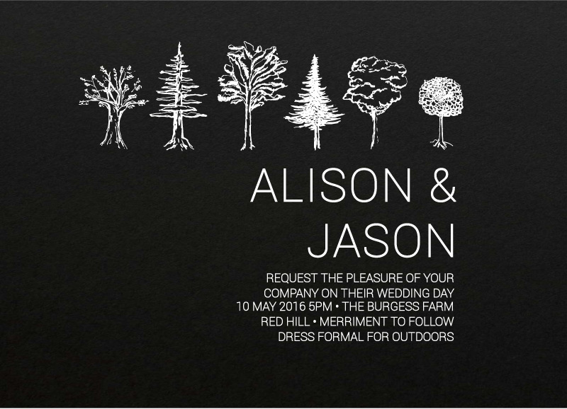 Paper Trees - Invitations