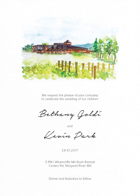 The Rustic Wedding Barn - Invitations