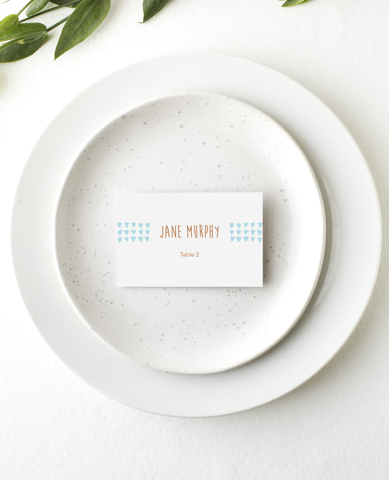 Droplets - Place Card
