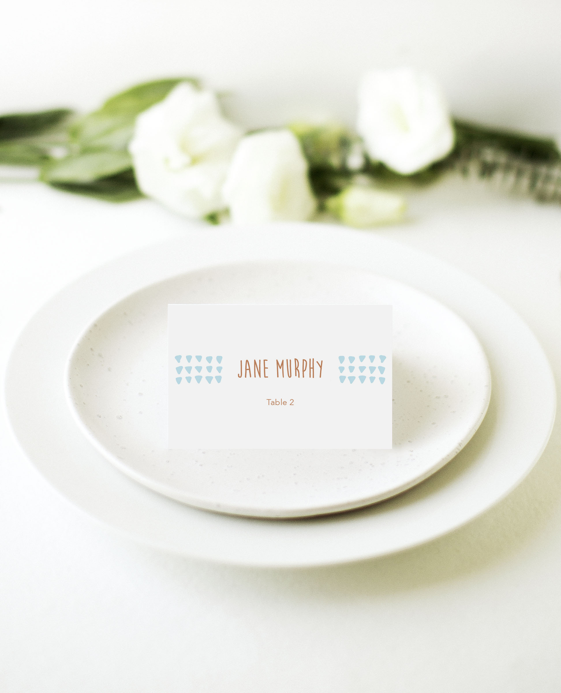 Droplets - Place Card
