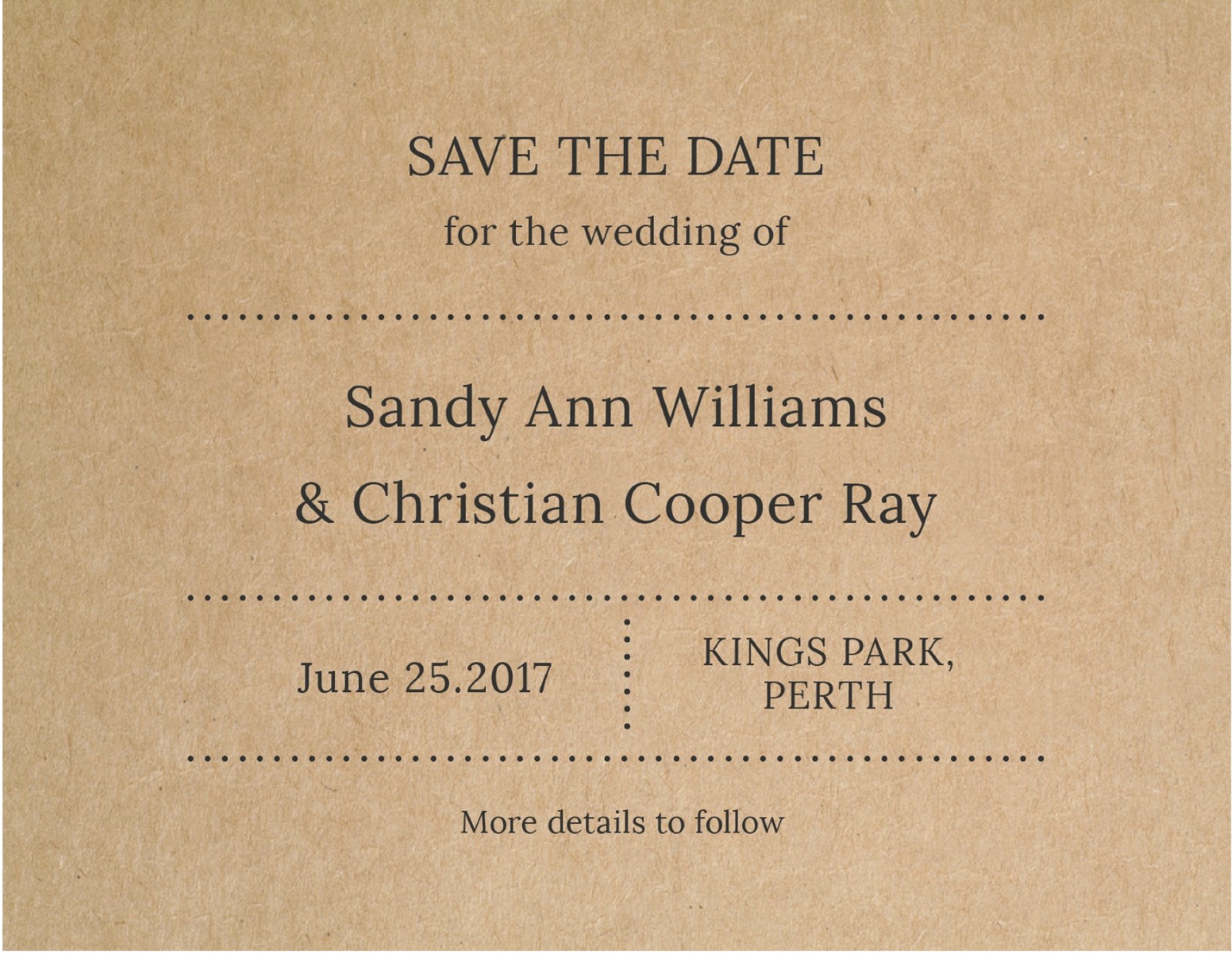 Tree House - Save The Date