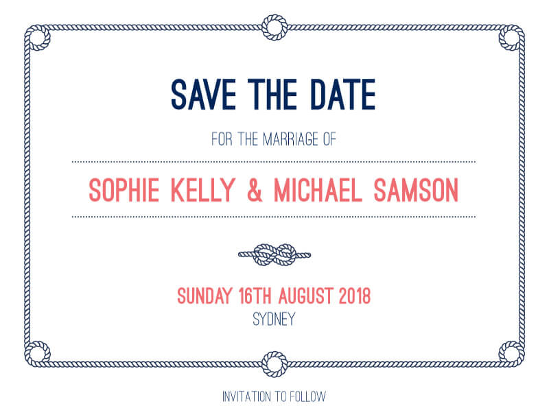Tie the knot - Save The Date