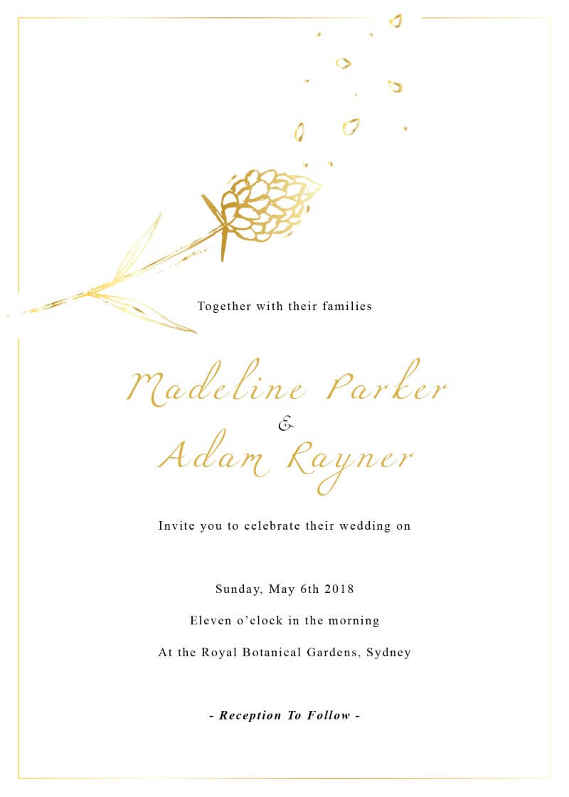 Wedding Petals - Wedding Invitations