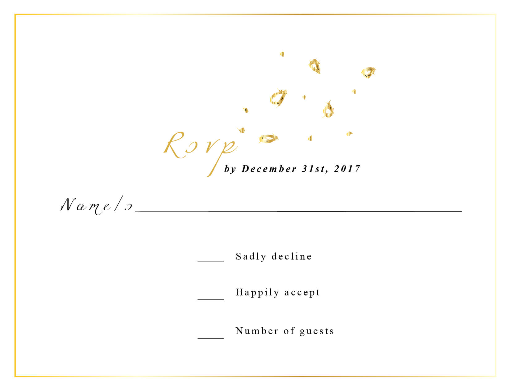 Wedding Petals - RSVP