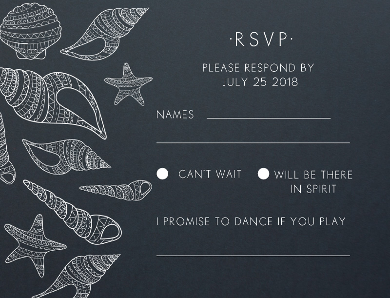 BLUE LIKE THE OCEAN - RSVP