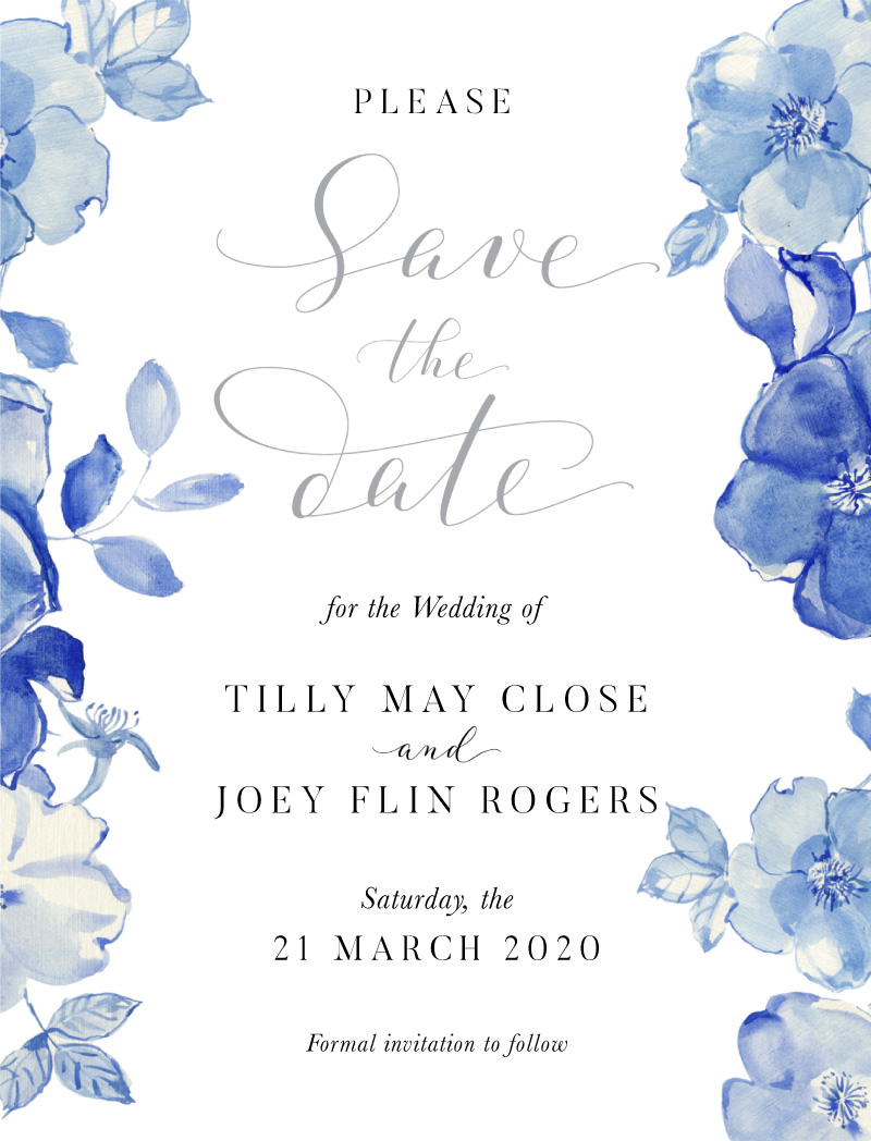 British Floral - Save The Date