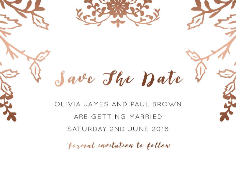 Autumn Romance - Save The Date