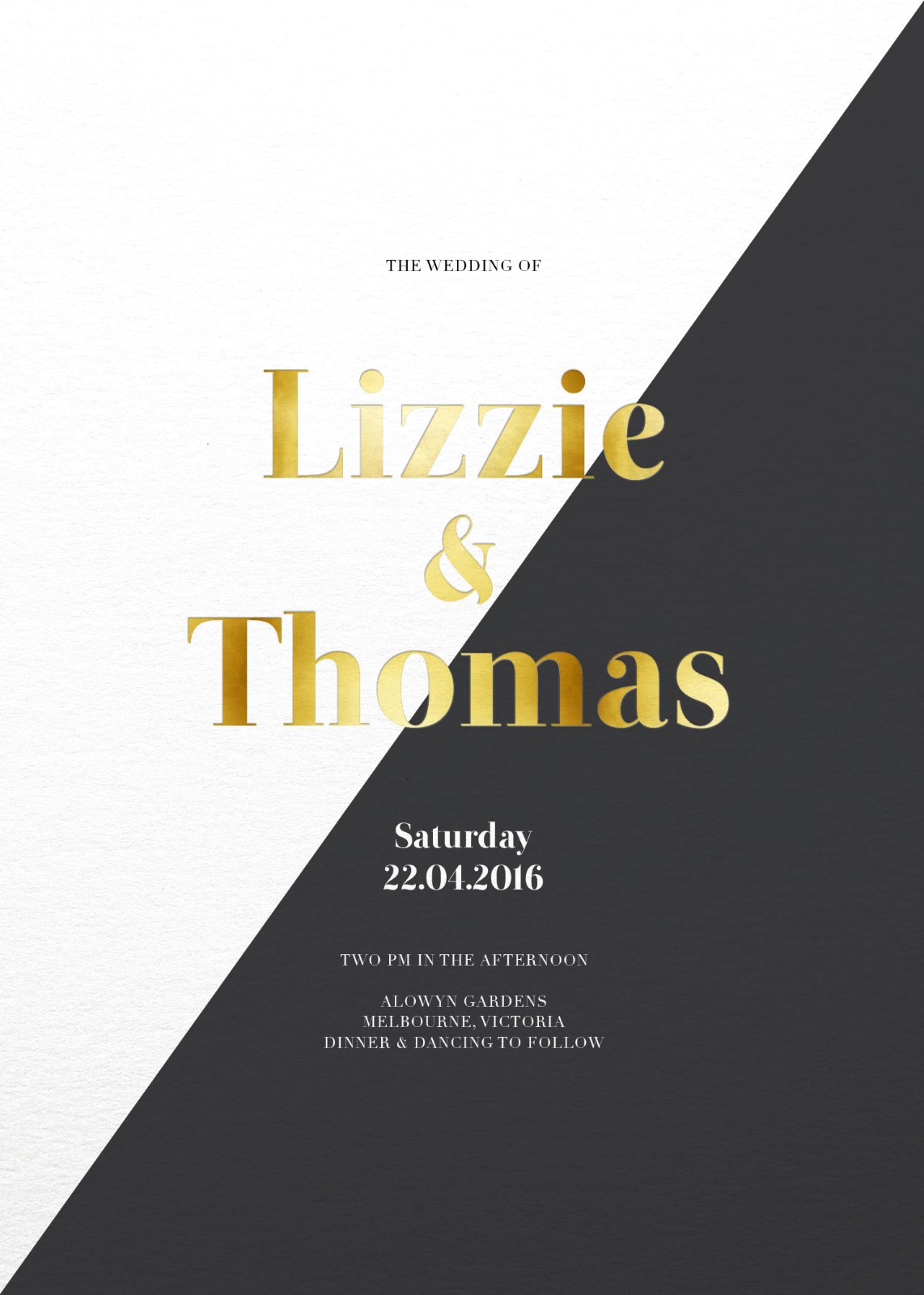 Geometric Diagonal - Invitations