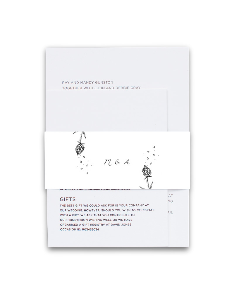 Wedding Petals - Belly Bands