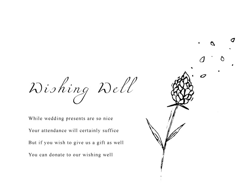 Wedding Petals - Wishing Well
