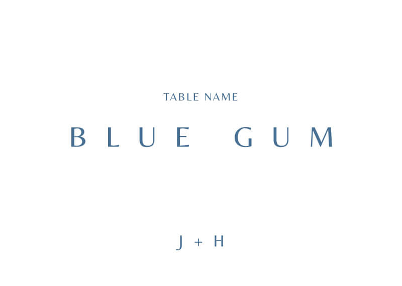 Deep Blue - Table Numbers