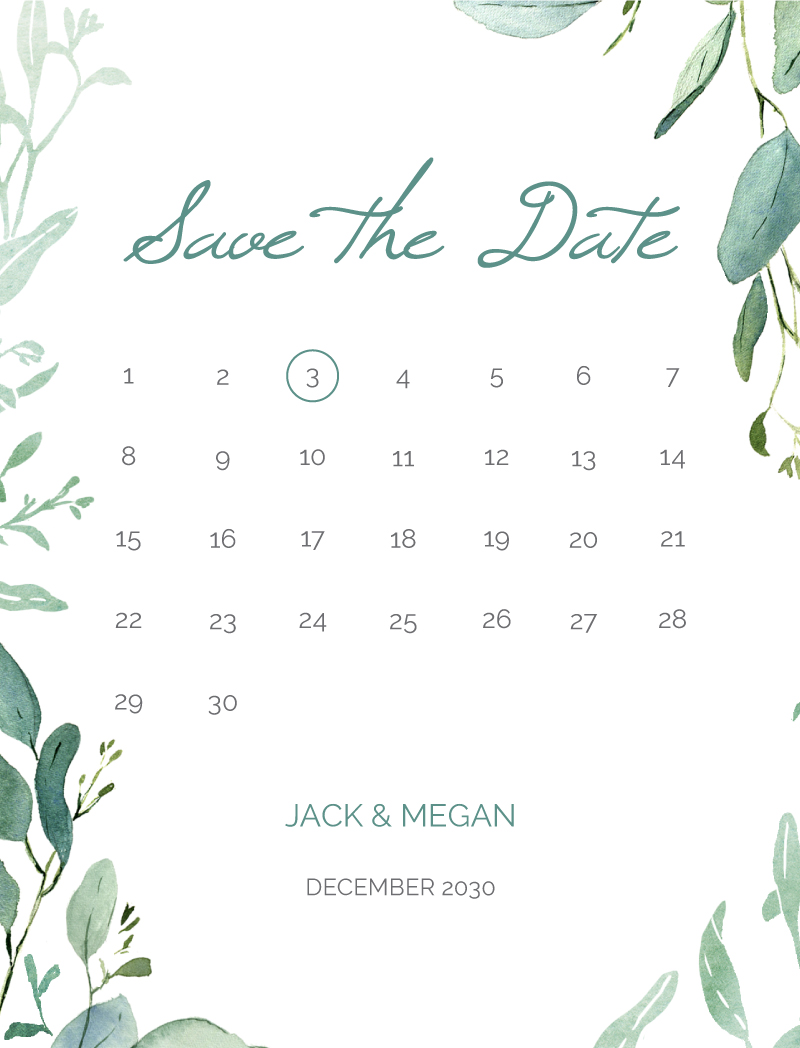 Botanical Geo - Save The Date