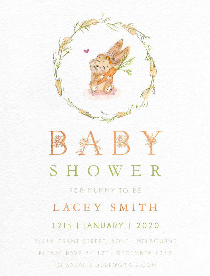 Sarulean - Baby Shower Invitations