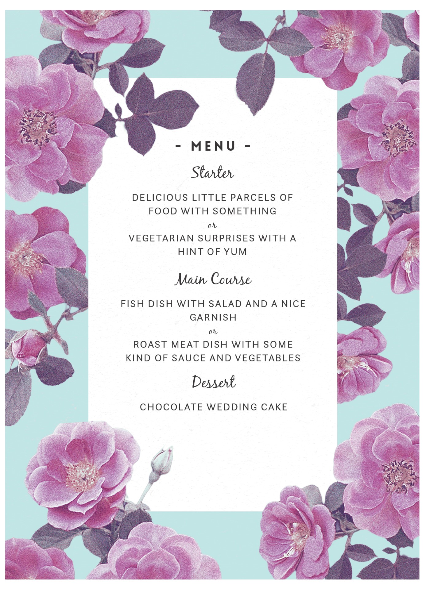 Rosehip - Menu