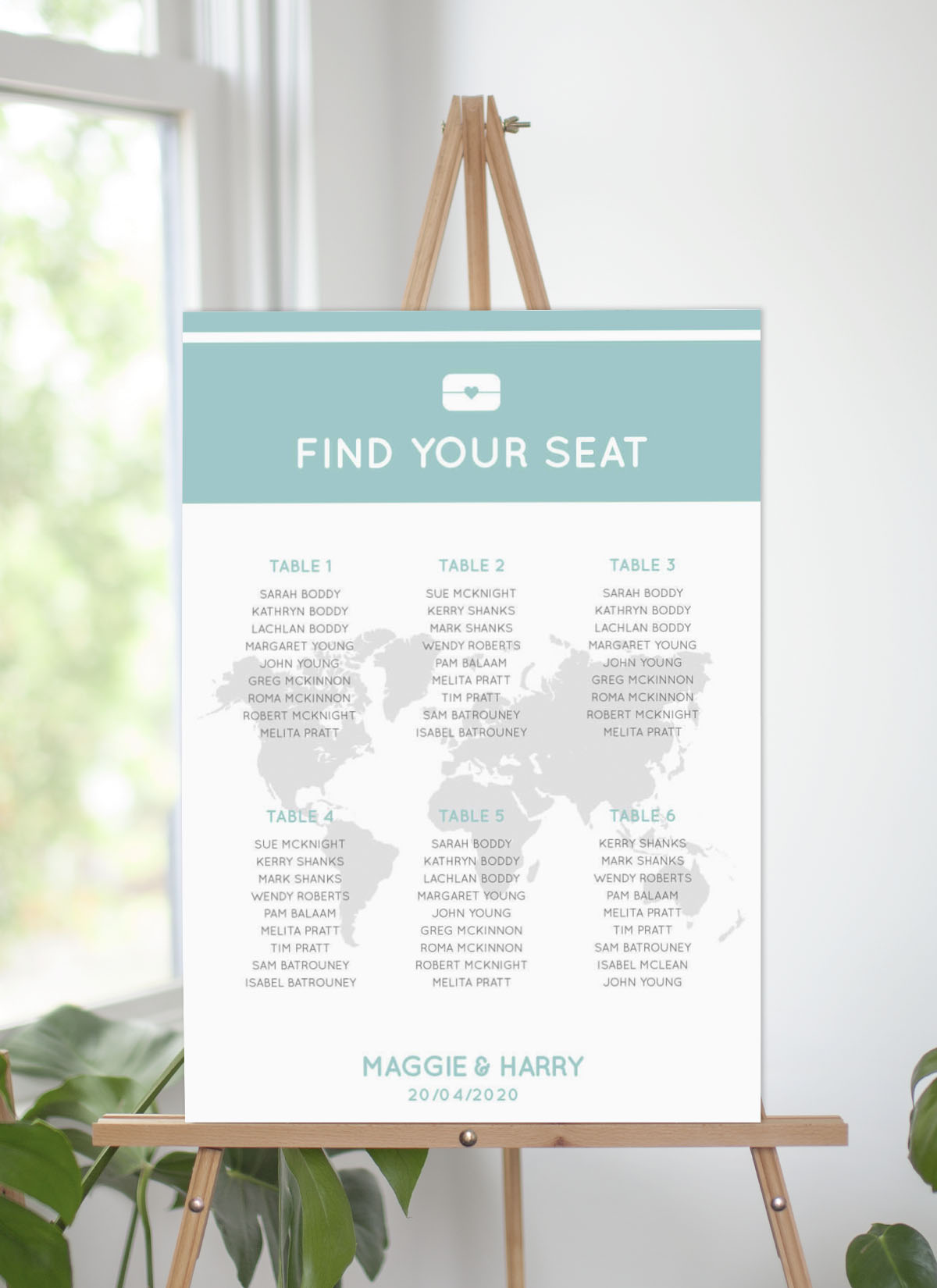 Blue Paradise - Seating Charts