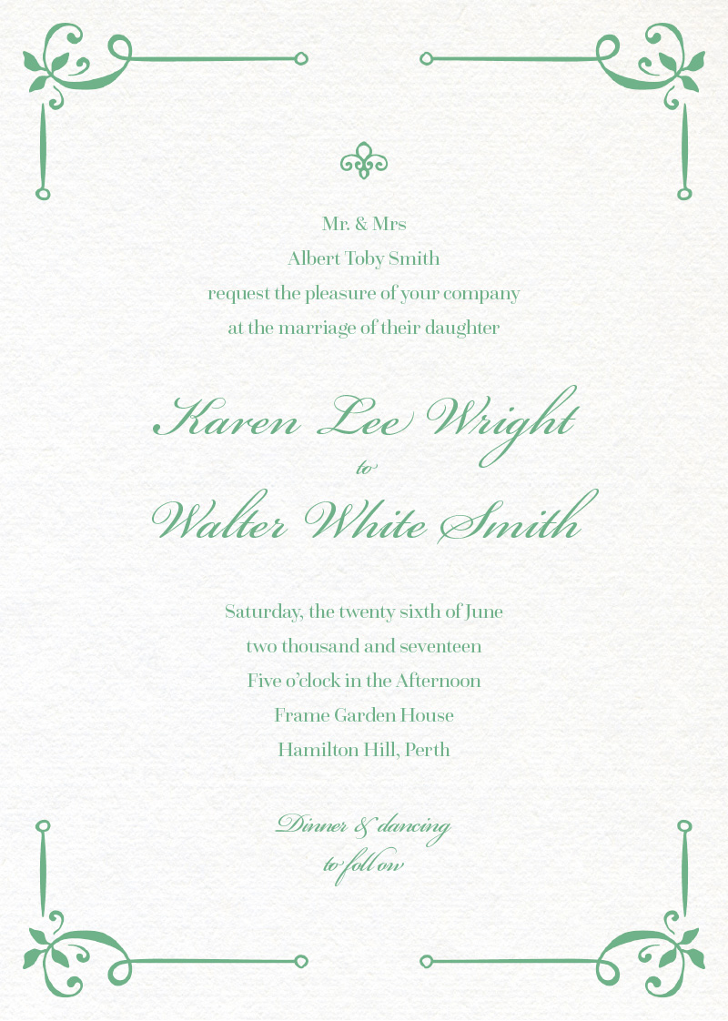 Vintage Cobalt - Invitations