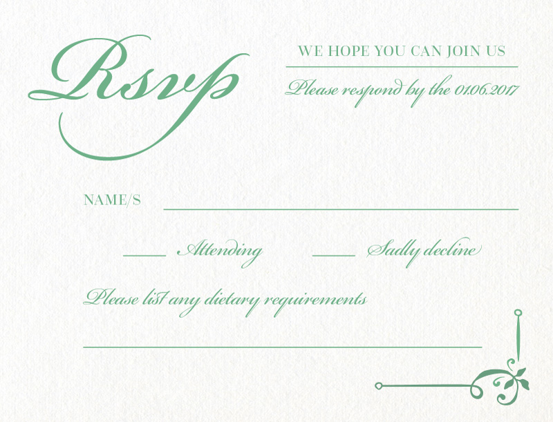 Vintage Cobalt - RSVP Cards