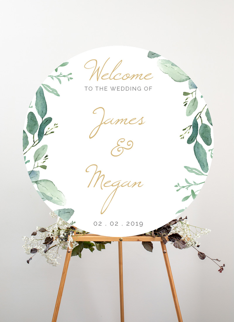 Botanical Geo - Wedding Signs