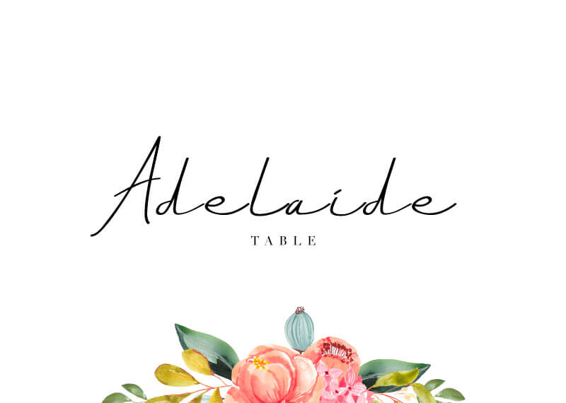 Spring Bouquet - Table Numbers