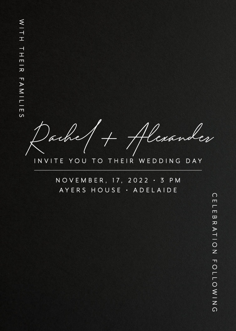 Corner To Corner - Wedding Invitations