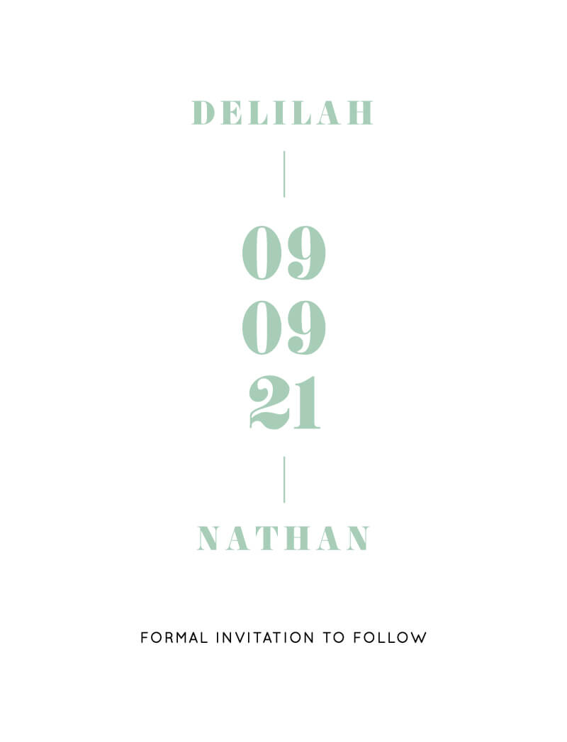 Classic Serif - Save The Date