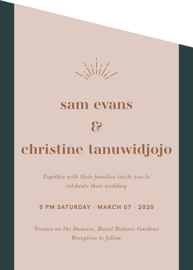 Modern Romantic - Wedding Invitations