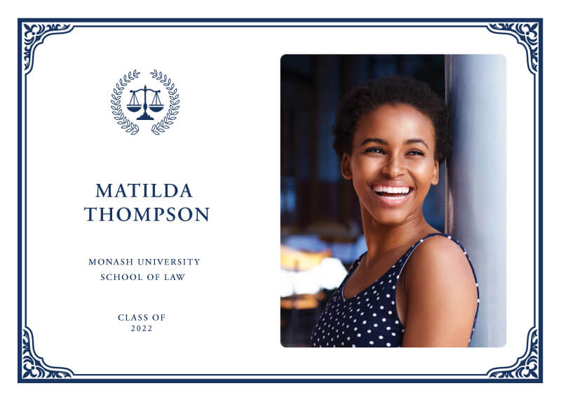 Lawful Frame - Graduation Announcements