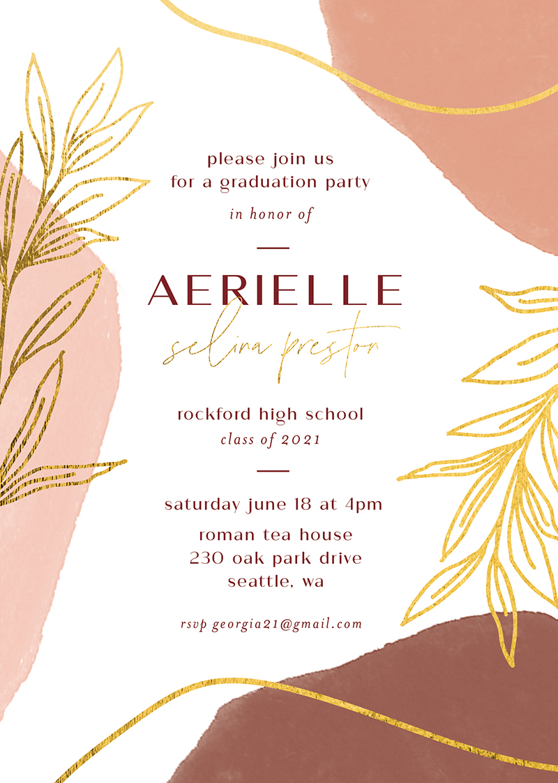 Zen Garden - Graduation Invitations