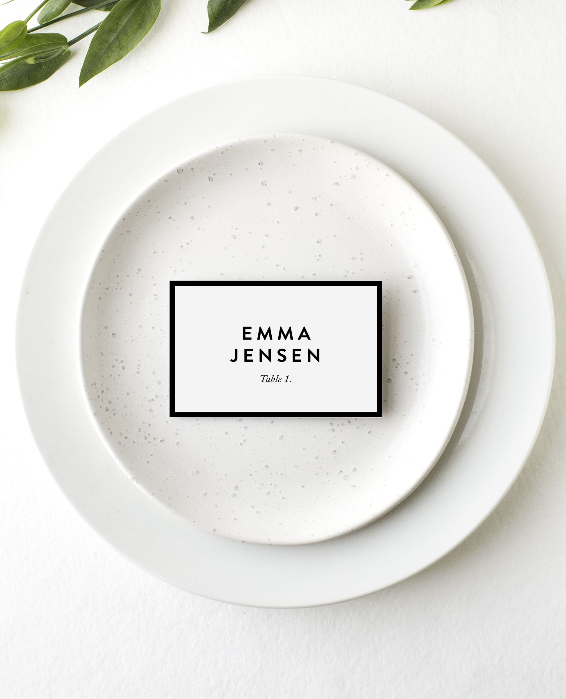 Minimal Wedding Place Cards - Digital Printing design preview