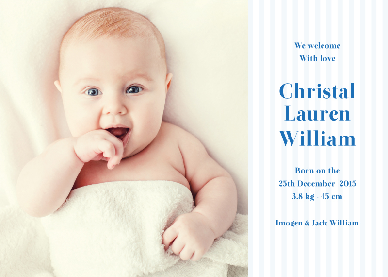 Little Smile | Digital Printing | Baby Announcements