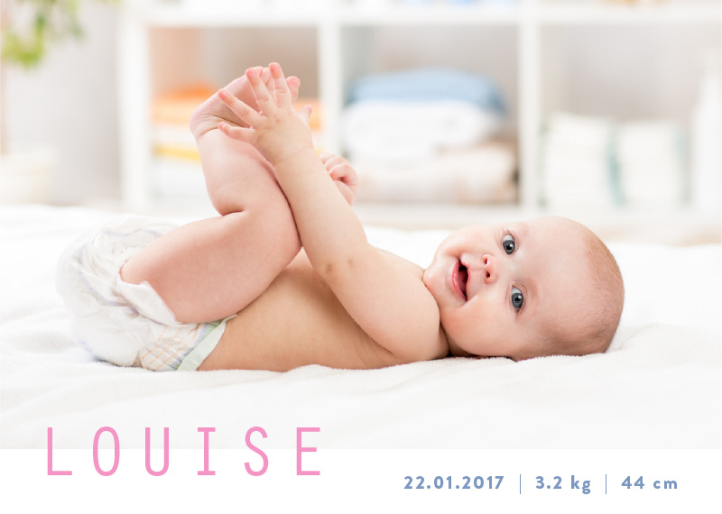 Happy Baby Baby Announcements - Digital Printing design preview