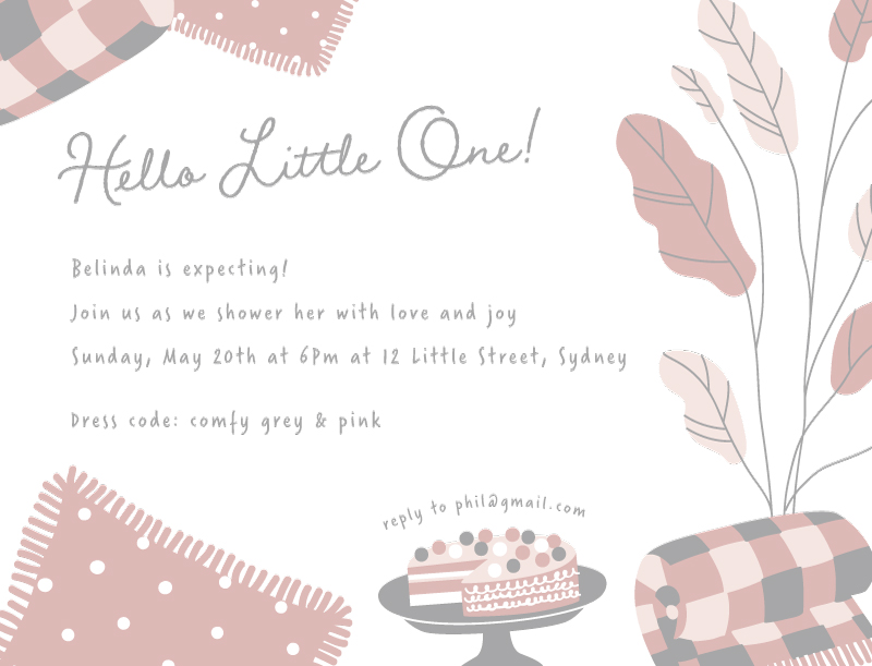 Homey - Baby Shower Invitations