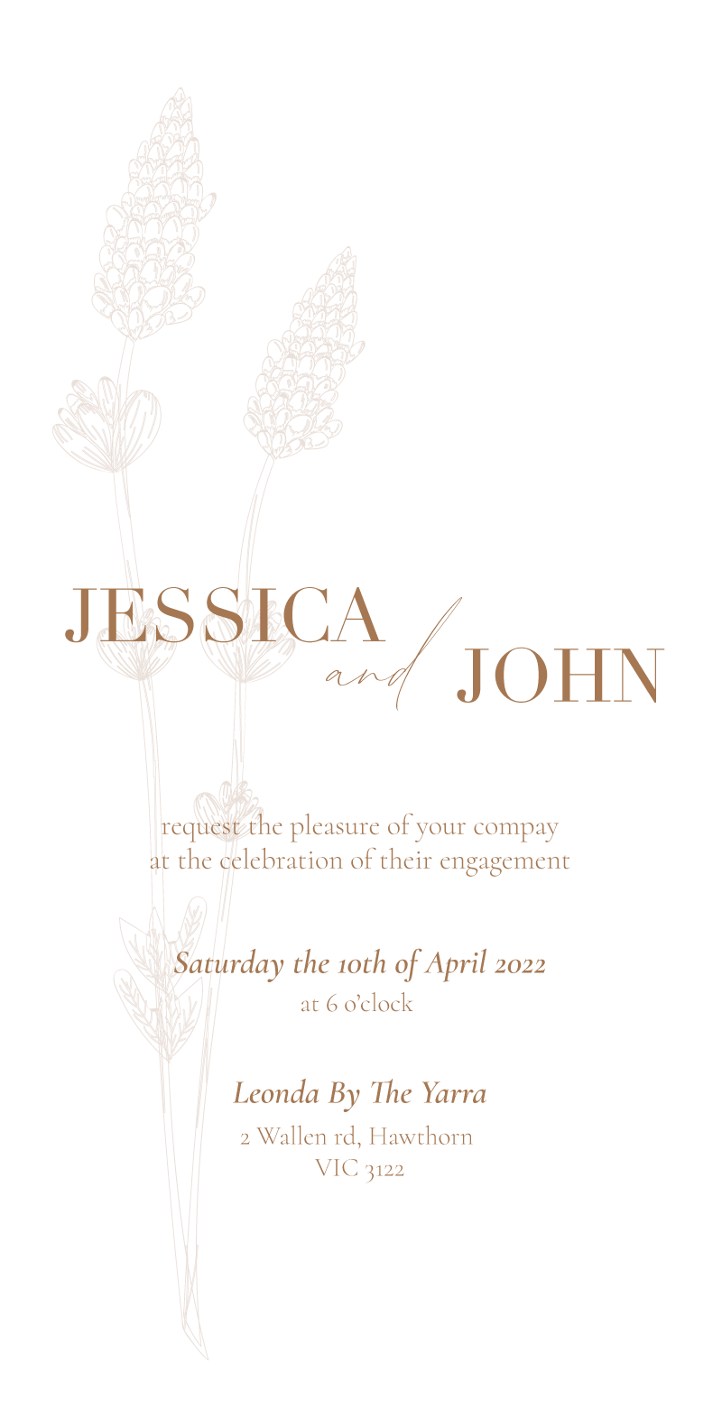 Modern Romance - Engagement Invitations