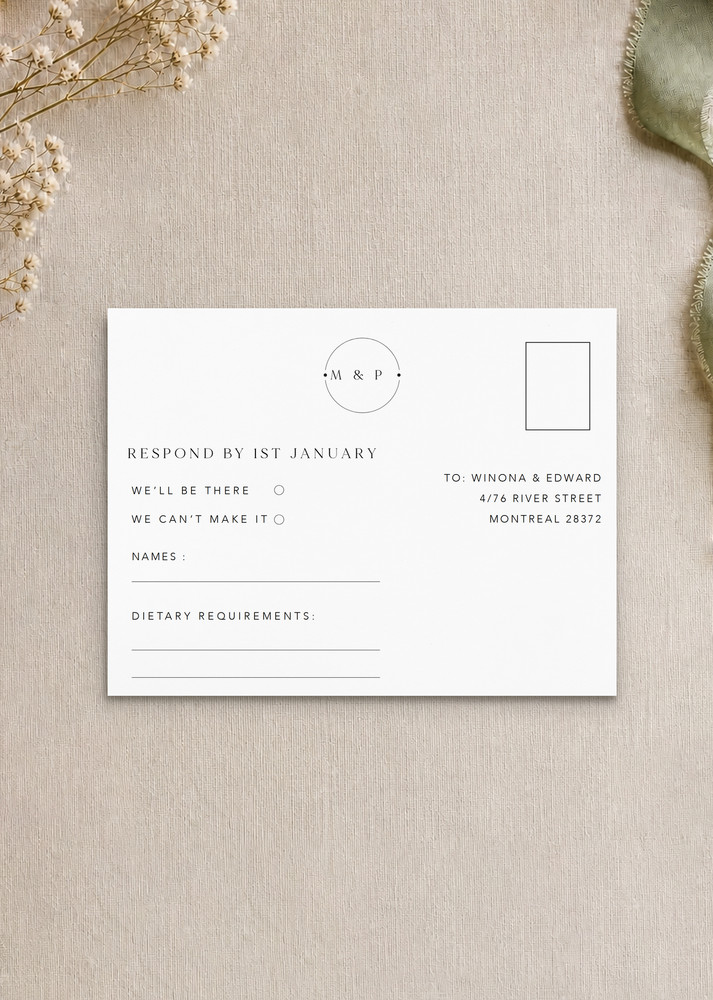 Arch Lines - RSVP Cards
