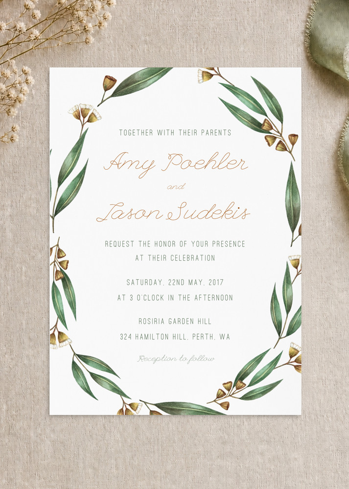 Under the Eucalyptus - Wedding Invitations