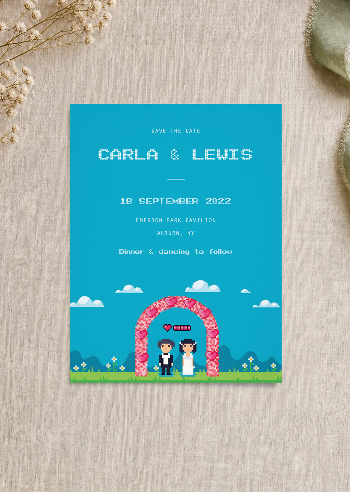 Pixelated Love - Save The Date